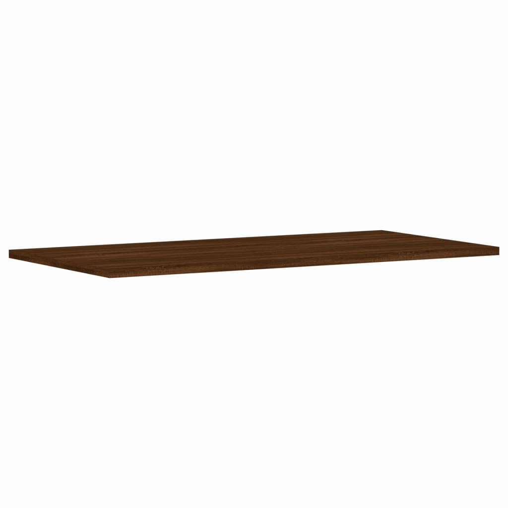 Wall Shelves 4 pcs Brown Oak 80x40x1.5 cm Engineered Wood