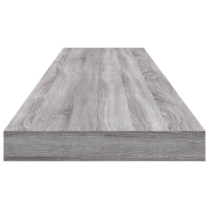 Wall Shelves 4 pcs Grey Sonoma 100x10x1.5 cm Engineered Wood