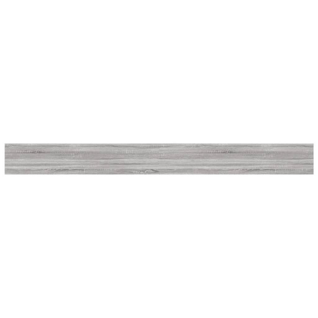 Wall Shelves 4 pcs Grey Sonoma 100x10x1.5 cm Engineered Wood