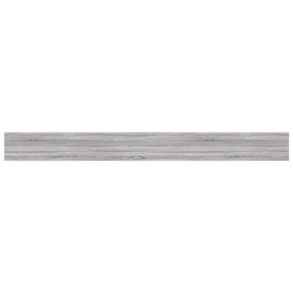 Wall Shelves 4 pcs Grey Sonoma 100x10x1.5 cm Engineered Wood