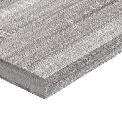 Wall Shelves 4 pcs Grey Sonoma 100x10x1.5 cm Engineered Wood