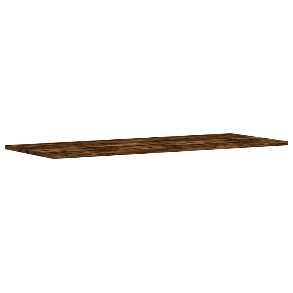 Wall Shelves 4 pcs Smoked Oak 100x40x1.5 cm Engineered Wood