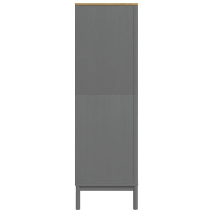 Wardrobe FLORO Grey 77x53x171 cm Solid Wood Pine