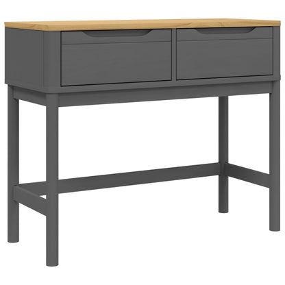 Console Table FLORO Grey 89.5x36.5x73 cm Solid Wood Pine