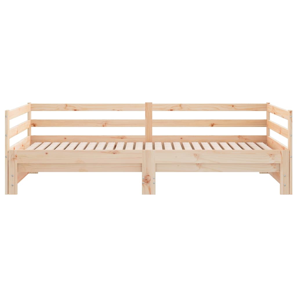 Day Bed with Trundle 90x190 cm Solid Wood Pine