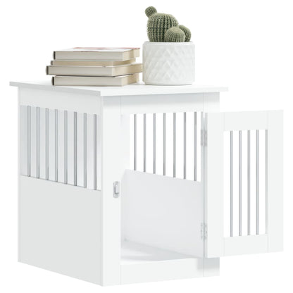 Dog Crate Furniture White 45x62x59 cm Engineered Wood