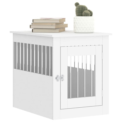 Dog Crate Furniture White 55x75x65 cm Engineered Wood