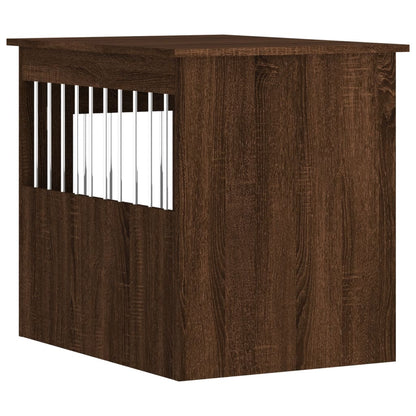 Dog Crate Furniture Brown Oak 55x75x65 cm Engineered Wood