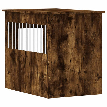 Dog Crate Furniture Smoked Oak 55x80x68 cm Engineered Wood