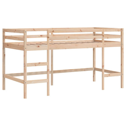 Kids' Loft Bed with Tunnel Blue 90x200cm Solid Wood Pine