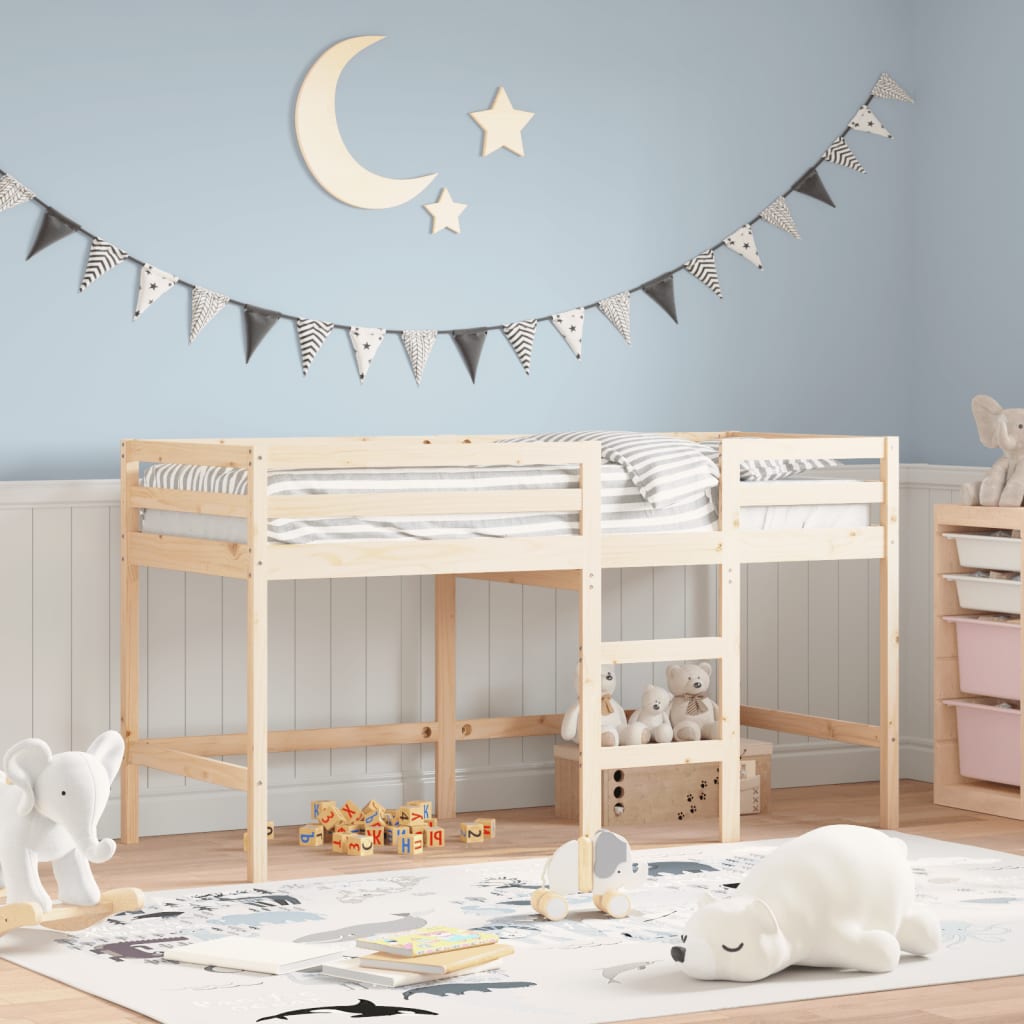 Kids' Loft Bed without Mattress with Ladder 80x200 cm