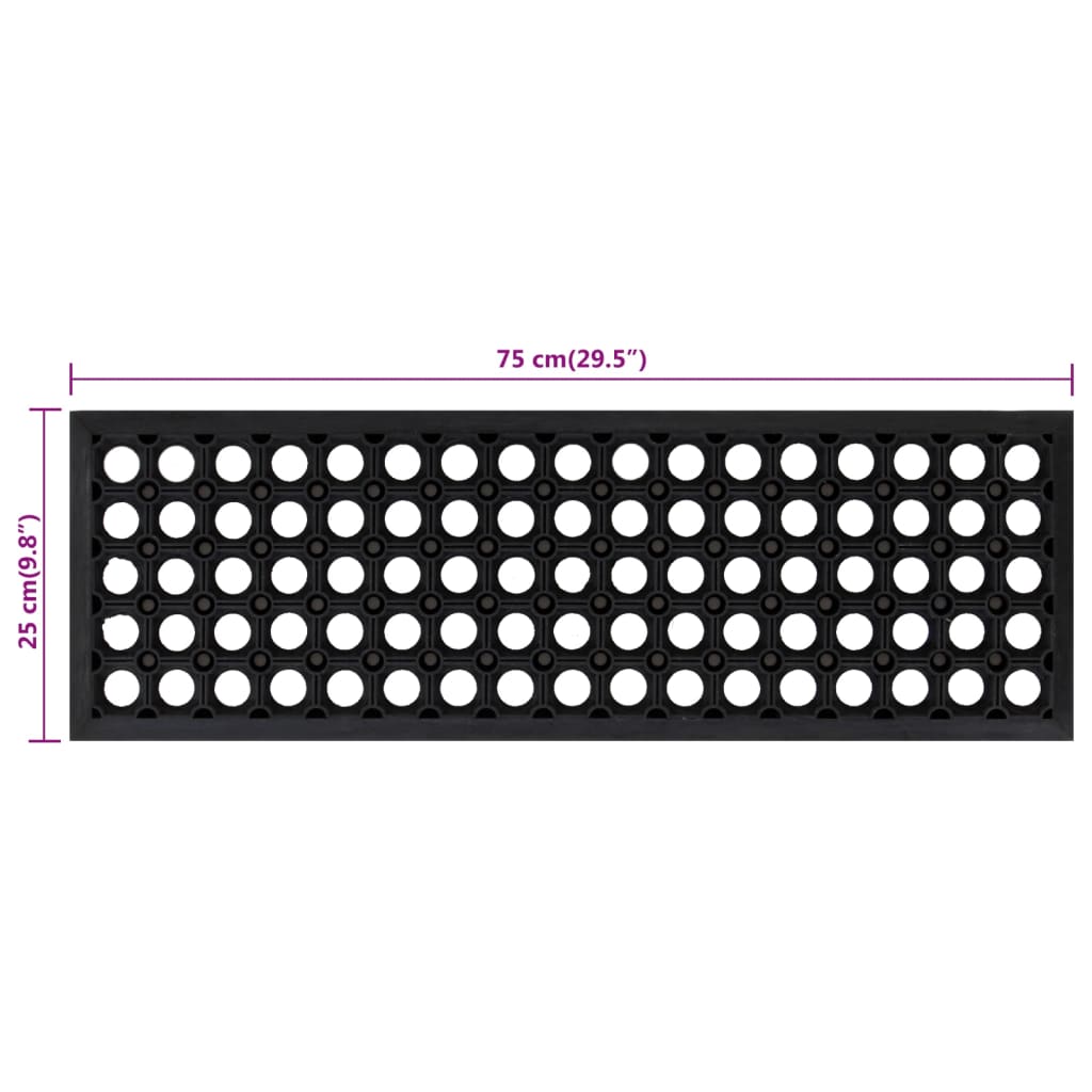 Stair Treads 5 pcs 25x75 cm Rubber