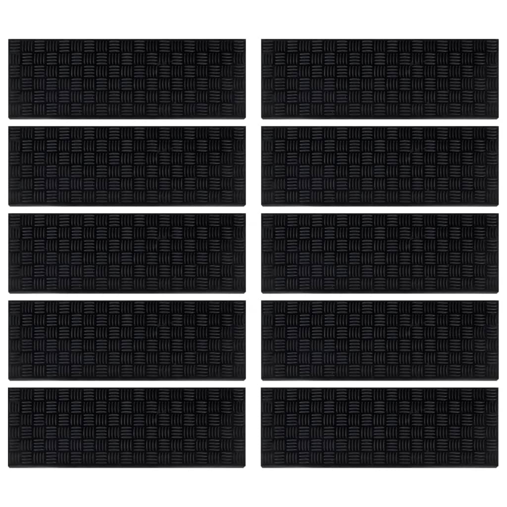 Stair Treads 10 pcs 25x75 cm Rubber