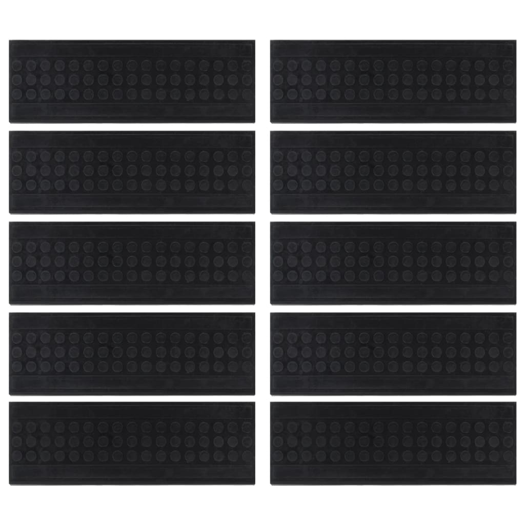 Stair Treads 10 pcs 25x75 cm Rubber