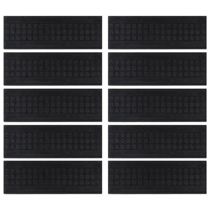 Stair Treads 10 pcs 25x75 cm Rubber