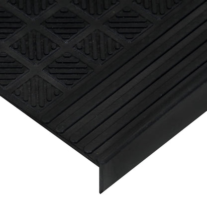 Stair Treads 10 pcs 25x75 cm Rubber