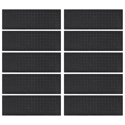 Stair Treads 10 pcs 25x75 cm Rubber