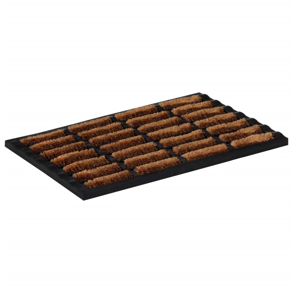 Door Mat Rectangular 40x60 cm Rubber and Coir