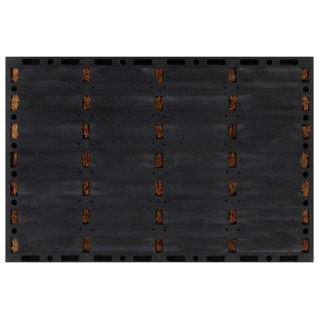 Door Mat Rectangular 40x60 cm Rubber and Coir