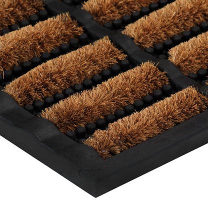 Door Mat Rectangular 40x60 cm Rubber and Coir