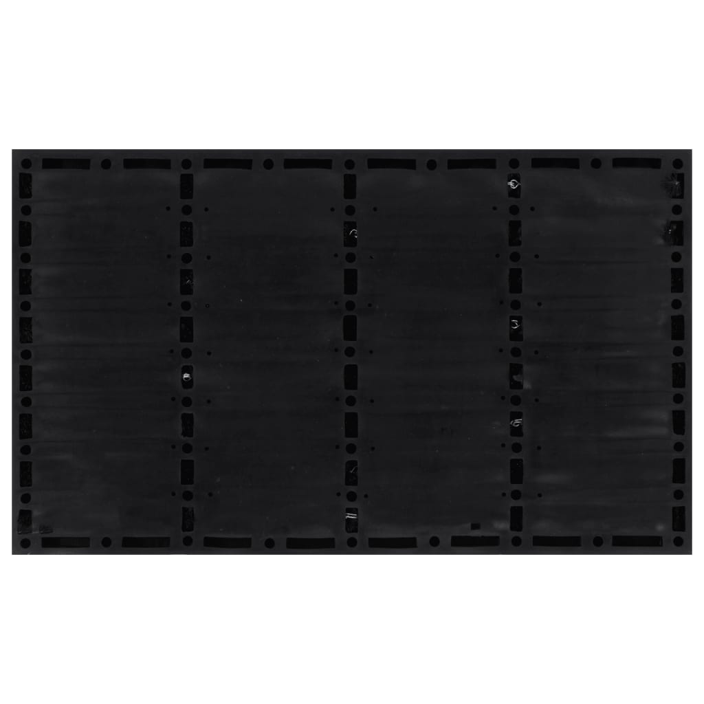 Door Mat Rectangular 45x75 cm Rubber and Coir