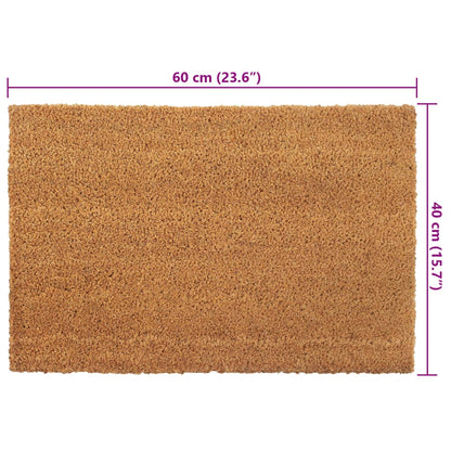 Door Mat Natural 40x60 cm Tufted Coir