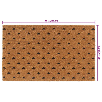 Door Mat Natural 45x75 cm Tufted Coir