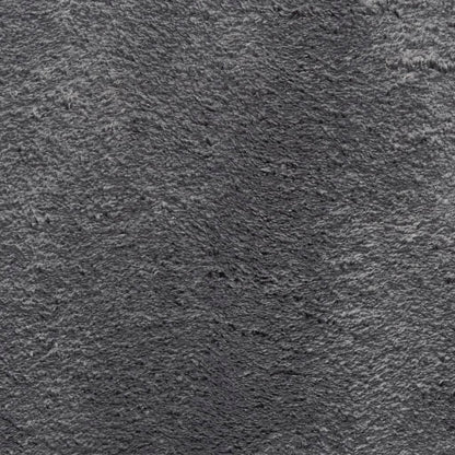 Rug HUARTE Short Pile Soft and Washable Anthracite 60x110 cm