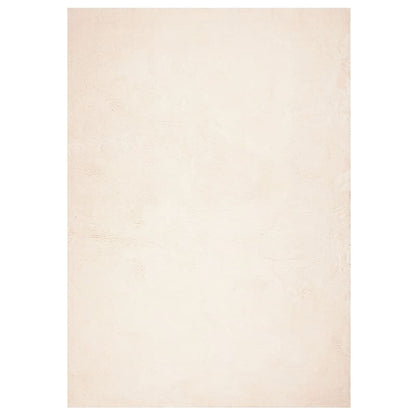 Rug HUARTE Short Pile Soft and Washable Beige 140x200 cm