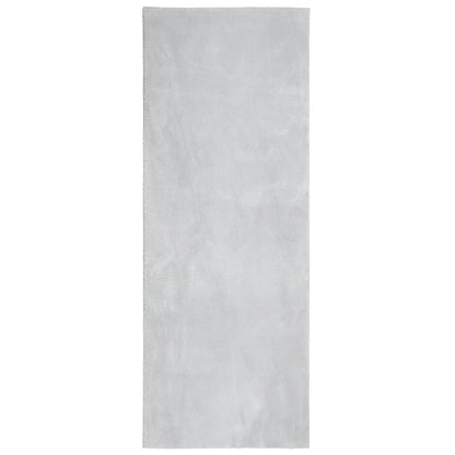 Rug HUARTE Short Pile Soft and Washable Grey 80x200 cm