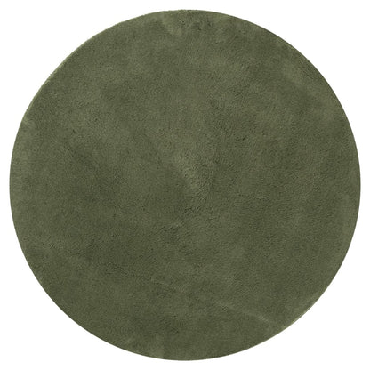 Rug HUARTE Short Pile Soft and Washable Forest Green Ø 120 cm