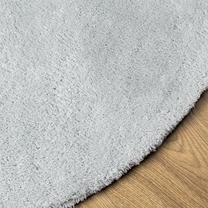 Rug HUARTE Short Pile Soft and Washable Blue Ø 100 cm