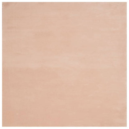 Rug HUARTE Short Pile Soft and Washable Blush 120x120 cm