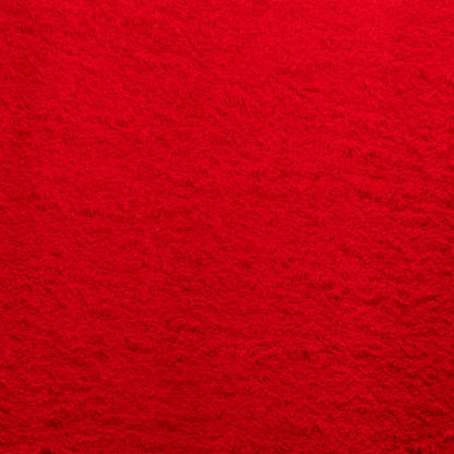 Rug HUARTE Short Pile Soft and Washable Red 200x200 cm