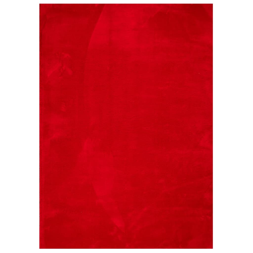 Rug HUARTE Short Pile Soft and Washable Red 200x280 cm