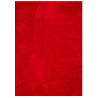 Rug HUARTE Short Pile Soft and Washable Red 200x280 cm