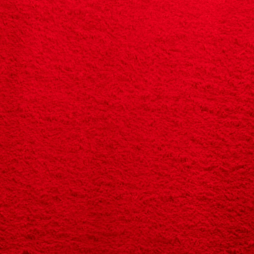 Rug HUARTE Short Pile Soft and Washable Red 200x280 cm