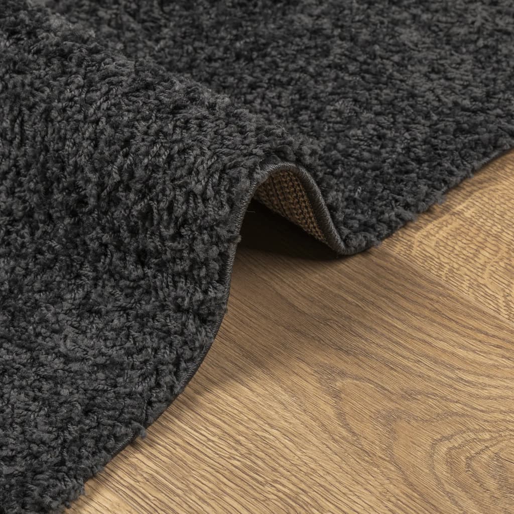 Shaggy Rug PAMPLONA High Pile Modern Anthracite 120x170 cm