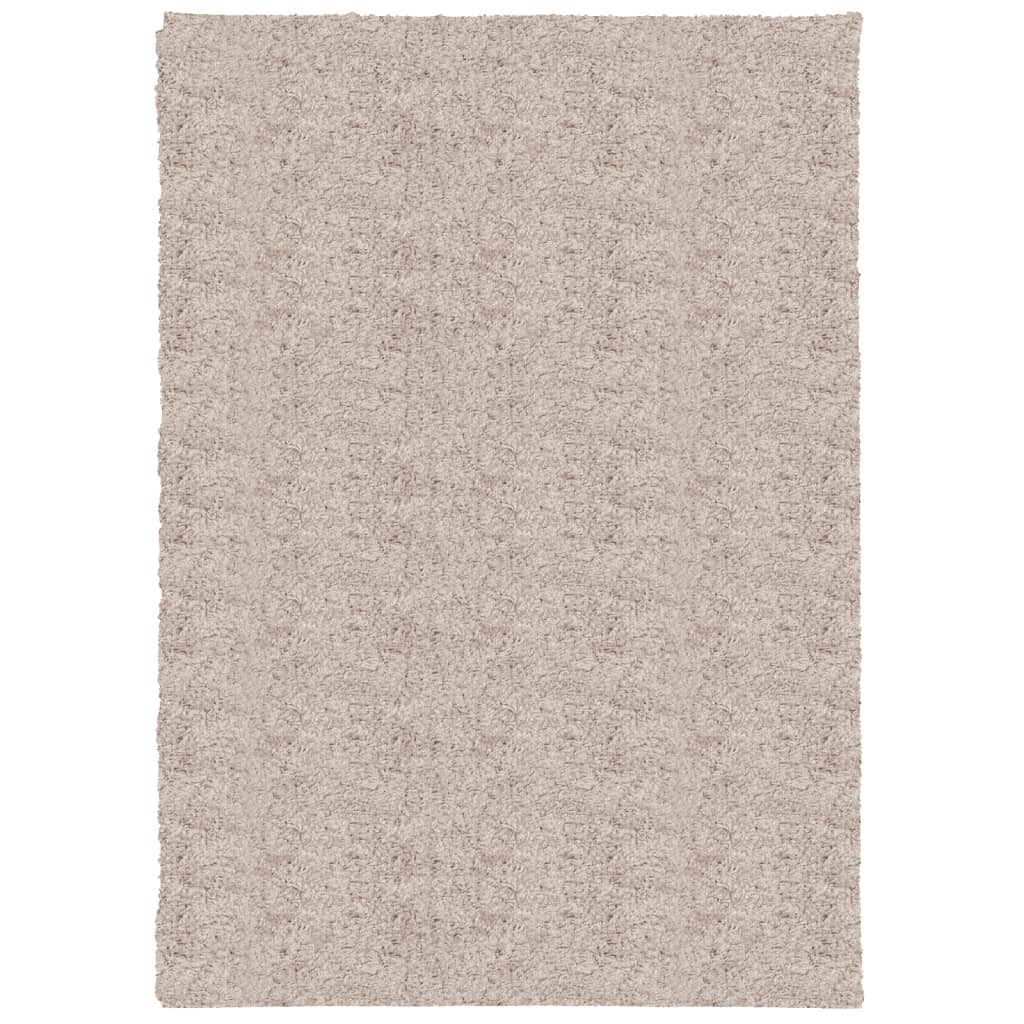 Shaggy Rug PAMPLONA High Pile Modern Beige 120x170 cm