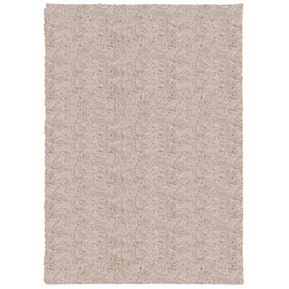 Shaggy Rug PAMPLONA High Pile Modern Beige 120x170 cm