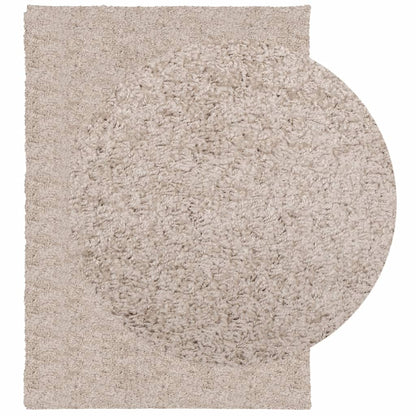 Shaggy Rug PAMPLONA High Pile Modern Beige 120x170 cm