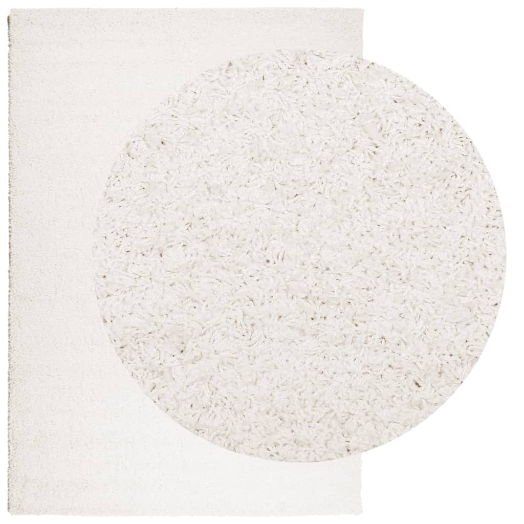 Shaggy Rug PAMPLONA High Pile Modern Cream 120x170 cm