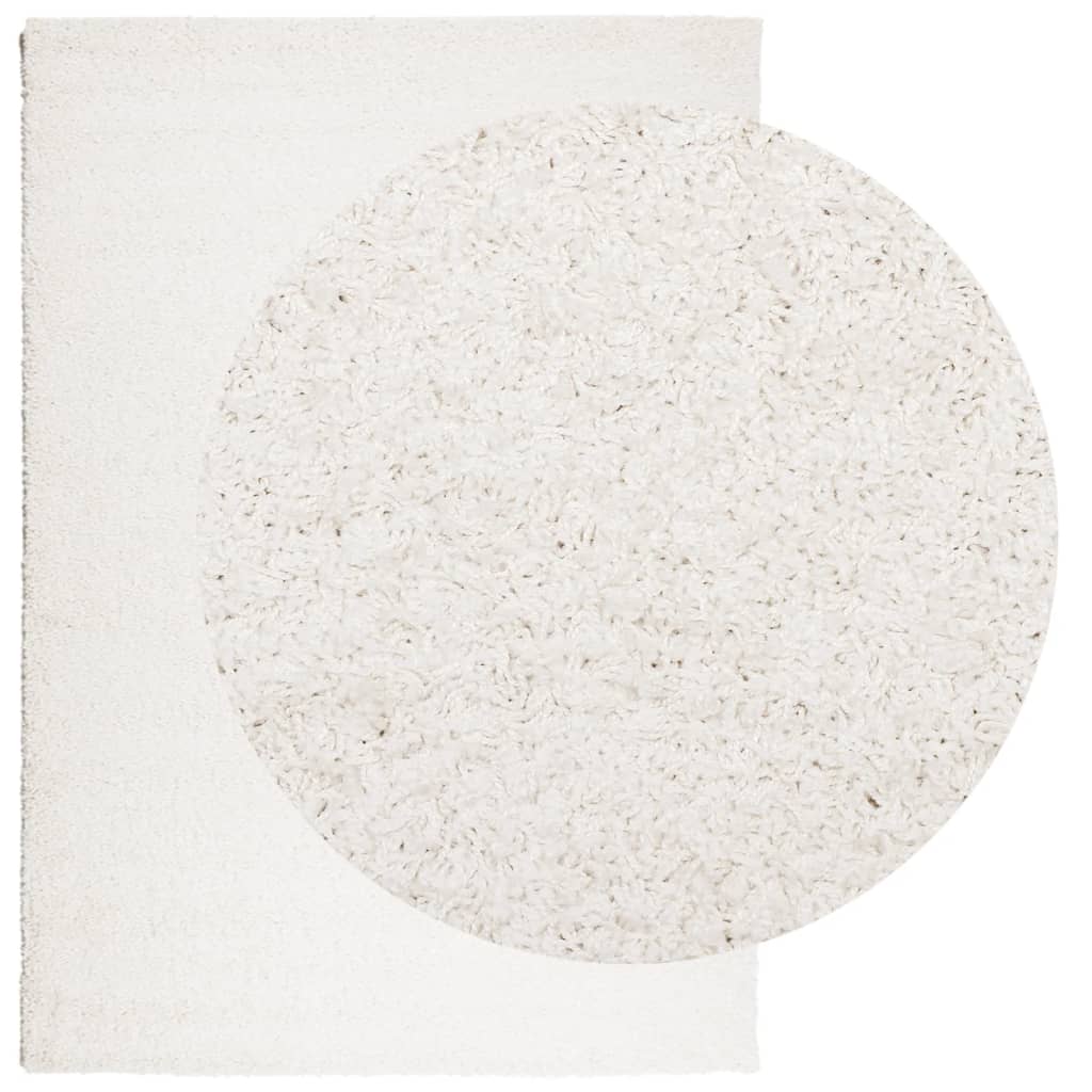 Shaggy Rug PAMPLONA High Pile Modern Cream 160x230 cm