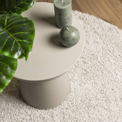 Shaggy Rug PAMPLONA High Pile Modern Cream 200x200 cm