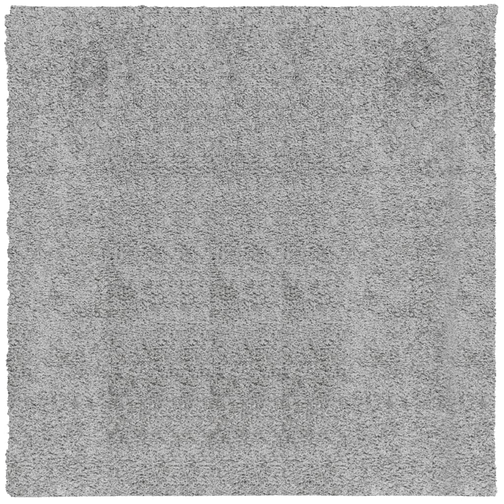 Shaggy Rug PAMPLONA High Pile Modern Grey 200x200 cm