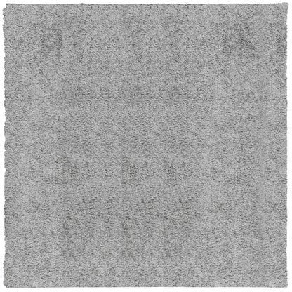 Shaggy Rug PAMPLONA High Pile Modern Grey 200x200 cm