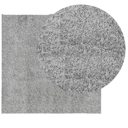 Shaggy Rug PAMPLONA High Pile Modern Grey 200x200 cm