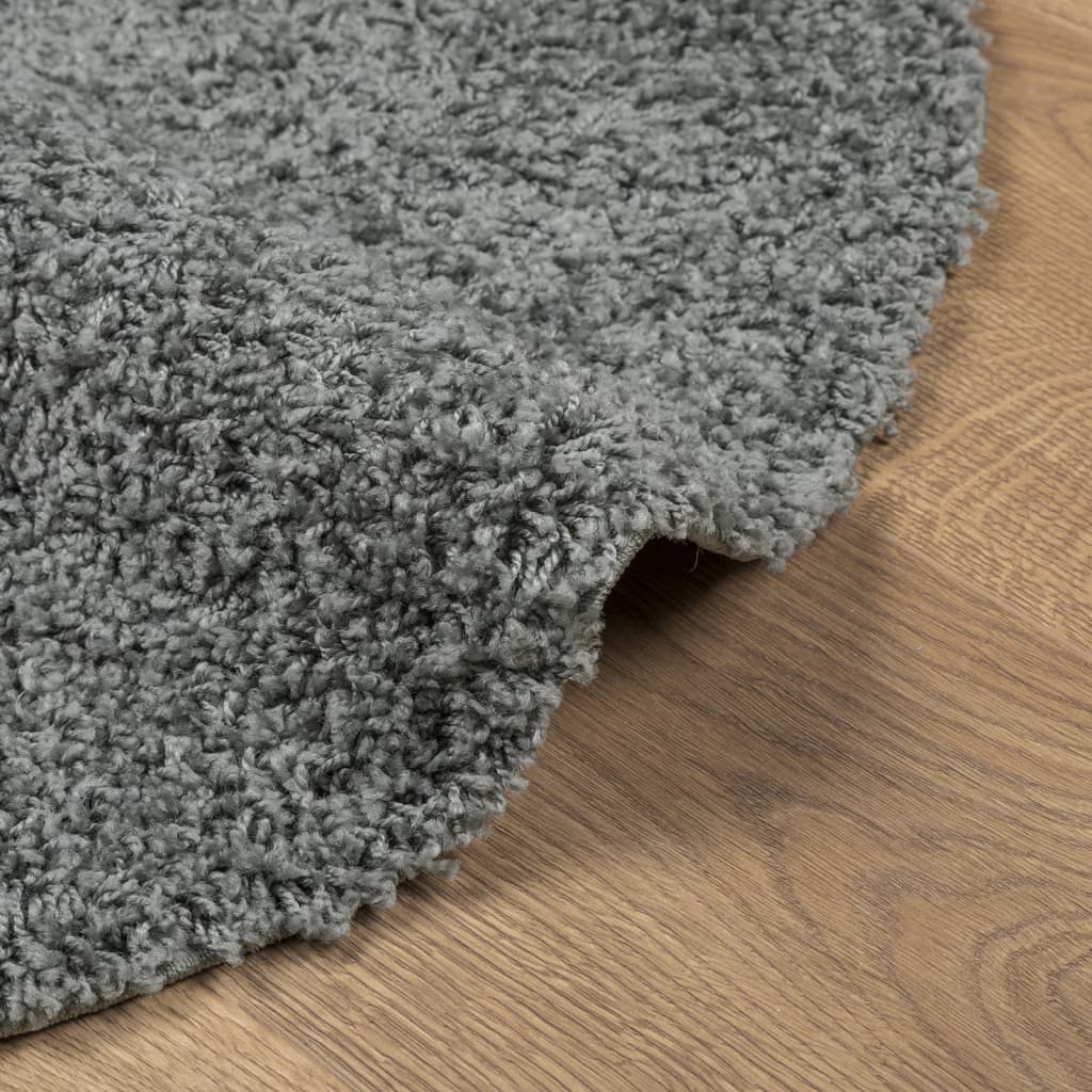 Shaggy Rug PAMPLONA High Pile Modern Green Ø 160 cm