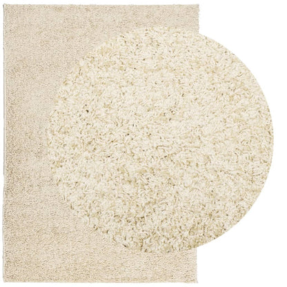 Shaggy Rug PAMPLONA High Pile Modern Gold 140x200 cm