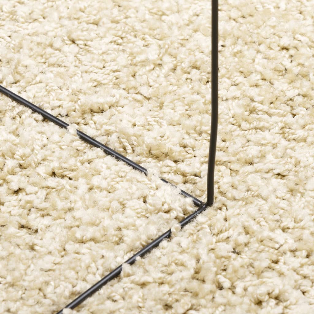 Shaggy Rug PAMPLONA High Pile Modern Gold 140x200 cm